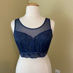 Lane Bryant Cacique Bralette 22/24 in Blue
